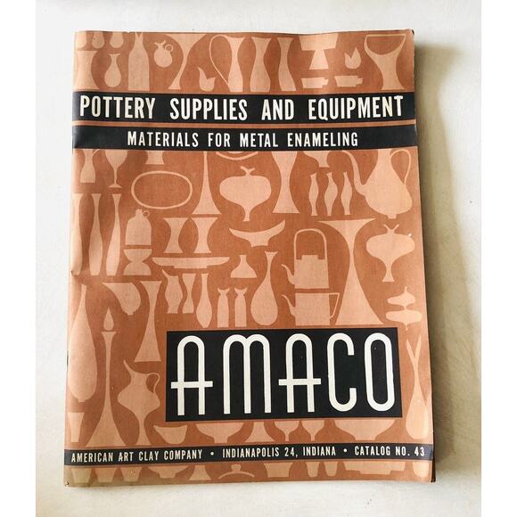Amaco Accents Vintage 957 Pottery Art Clay Catalog Amaco
